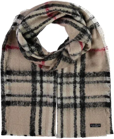 Fraas Plaid Boucle Wrap In Beige