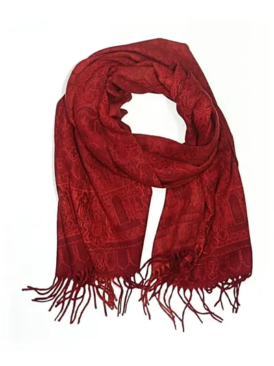 Pre-owned Fraas Scarf In Burgundy