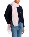 Fraas Solid Lightweight Wool Scarf In Rose