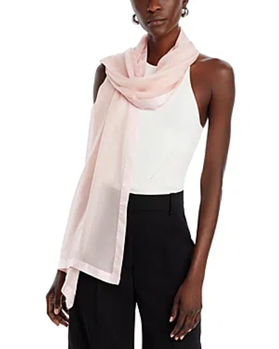 Fraas Solid Satin Trim Scarf In Neutral