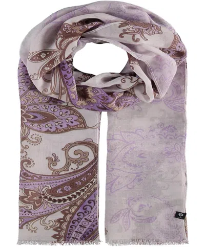 Fraas Women's Paisley Oblong Scarf In Lavender