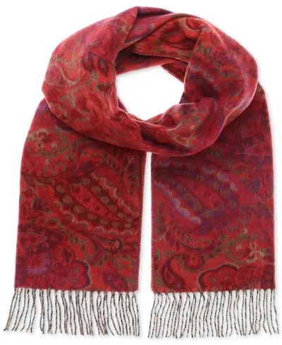 Fraas Women's Paisley Ombre Cashmink Scarf In Red