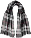 Fraas Women's Signature Plaid Lightweight Evening Wrap In Black