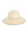 Fraas Woven Trim Wide Brim Sun Hat