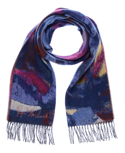 Fraas X Jumper Maybach Cashmink Spinning Out Scarf In Navy