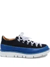 Fracap Indian Lace-up Low-top Boots In Blue