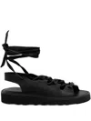 Fracap Lace-up Leather Sandals