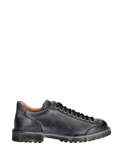Fracap Lace-up Leather Shoes In Black