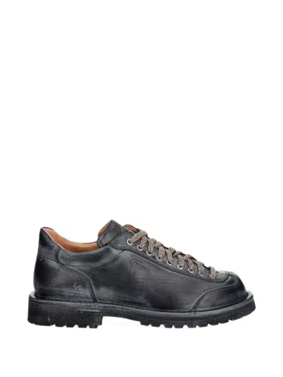 Fracap Samu Leather Lace-up Shoes In Black