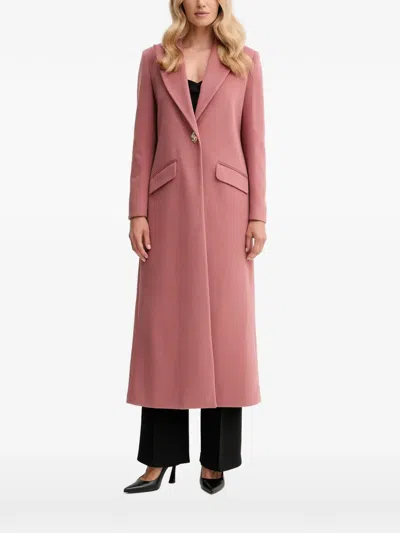 Fracomina Buttoned Pocket Coat In Pink