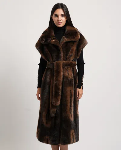 Fracomina Coats In Marrone Scuri