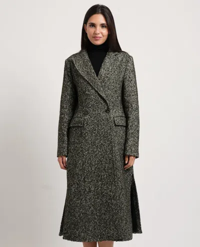 Fracomina Coats In Verde Blu E Verdi