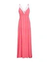 Fracomina Collection Woman Maxi Dress Coral Size M Rayon In Red