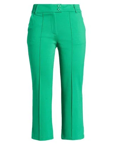 Fracomina Collection Woman Pants Green Size 10 Viscose, Polyamide, Elastane