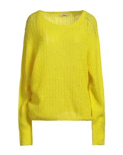 Fracomina Collection Woman Sweater Lime Green Size L Acrylic, Polyamide, Mohair Wool, Wool