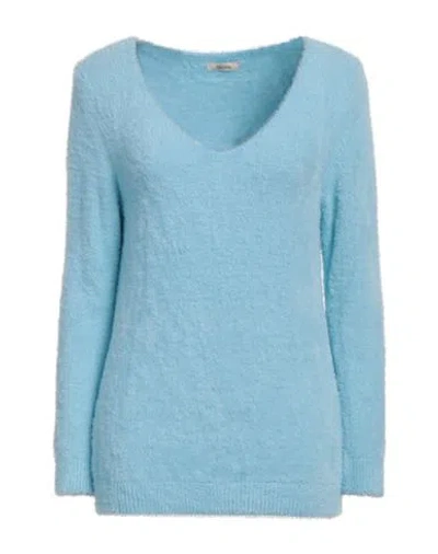 Fracomina Collection Woman Sweater Sky Blue Size S Polyamide