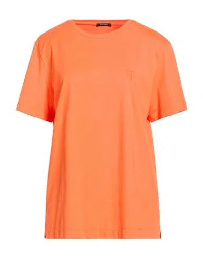 Fracomina Collection Woman T-shirt Orange Size Xl Cotton