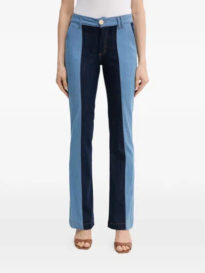 Fracomina Colour-block Jeans In Blue