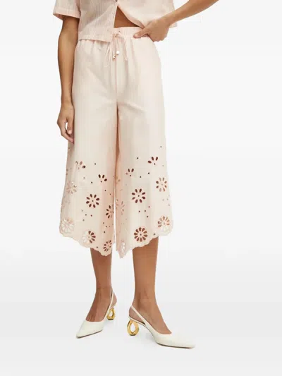 Fracomina Cut-out Trousers In Neutral