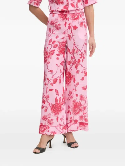 Fracomina Floral-print Palazzo Pants In Multi