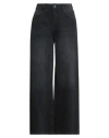 Fracomina Jeans Woman Jeans Black Size 30 Cotton In Black
