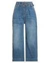 Fracomina Jeans Woman Jeans Blue Size 32 Cotton, Elastomultiester, Elastane In Blue