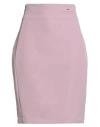 Fracomina Jeans Woman Midi Skirt Mauve Size 12 Polyester, Elastane