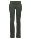 Fracomina Jeans Woman Pants Military Green Size 31 Cotton, Elastane