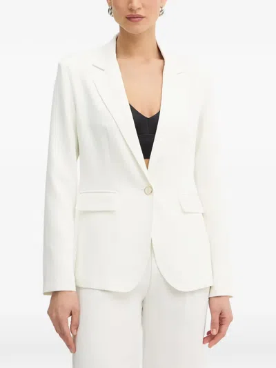 Fracomina Logo-button Blazer In White