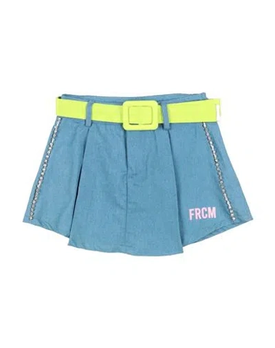 Fracomina Mini Babies'  Toddler Girl Denim Skirt Blue Size 4 Cotton, Polyester