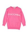 Fracomina Mini Toddler Girl Sweater Fuchsia Size 6 Acrylic, Wool, Viscose, Alpaca Wool In Pink