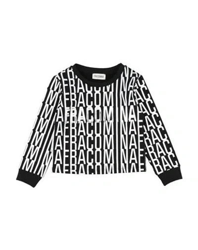 Fracomina Mini Babies'  Toddler Girl Sweatshirt Black Size 6 Cotton, Elastane