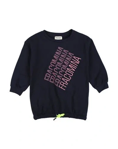Fracomina Mini Babies'  Toddler Girl Sweatshirt Midnight Blue Size 7 Cotton, Elastane