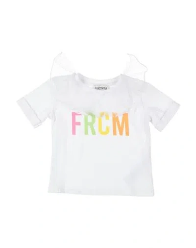 Fracomina Mini Babies'  Toddler Girl T-shirt Ivory Size 5 Cotton, Elastane In White