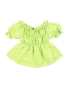 Fracomina Mini Toddler Girl Top Lime Green Size 7 Polyester In Green