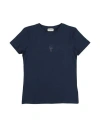 Fracomina Mini Woman T-shirt Navy Size 16 Cotton, Elastane In Navy