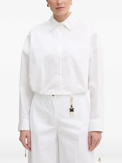 Fracomina Patch-pocket Long-sleeve Shirt In White
