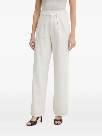 Fracomina Pleat-detail Trousers In White