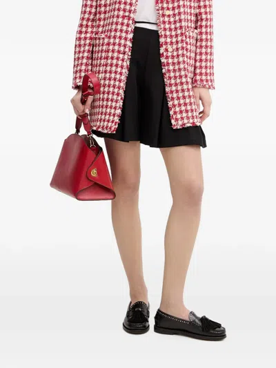 Fracomina Pleated Shorts In Black
