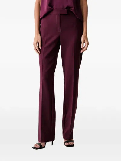 Fracomina Pressed-crease Trousers In Red