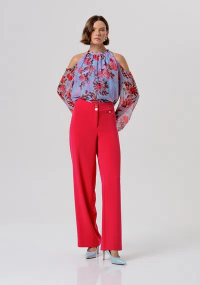 Fracomina Red Woman Palace Trousers
