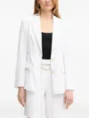 Fracomina Single-breasted Blazer In White