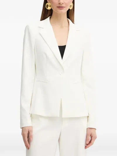 Fracomina Single-breasted Blazer In White