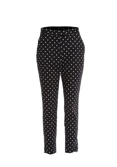 Fracomina Trousers In Black