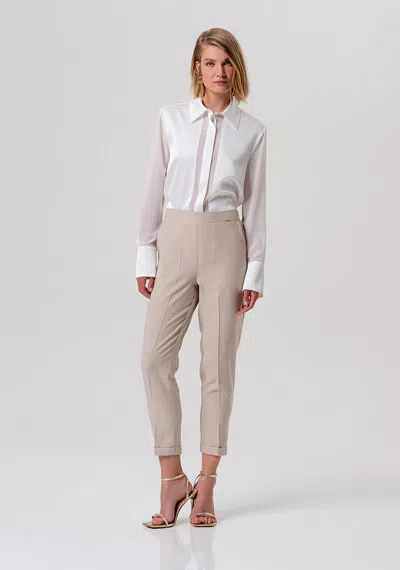 Fracomina Trousers Chino Woman Sand In Neutral