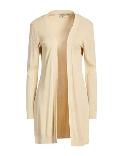Fracomina Woman Cardigan Beige Size Xl Viscose, Nylon In Neutral