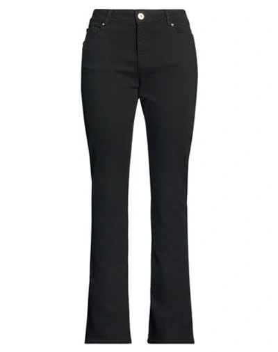 Fracomina Woman Jeans Black Size 25 Cotton, Elastomultiester, Elastane