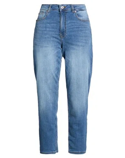Fracomina Woman Jeans Blue Size 28 Cotton, Elastomultiester, Elastane