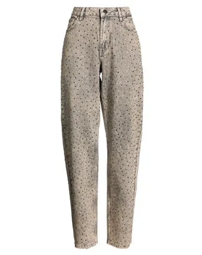 Fracomina Woman Jeans Grey Size 26 Cotton In Gray