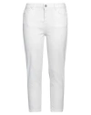 Fracomina Woman Jeans White Size 26 Cotton, Viscose, Elastane In White